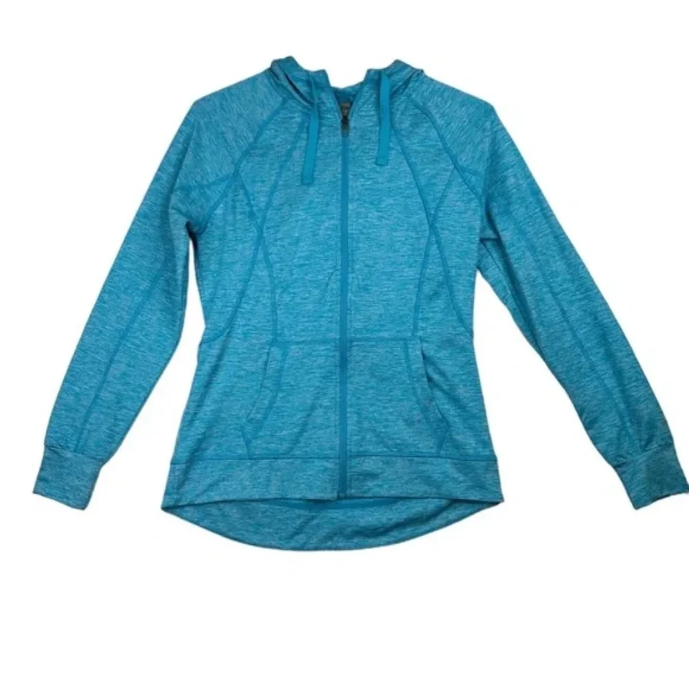 Champion Women's Blue Duo Dry Full-Zip Hoodie Jacket Size Small